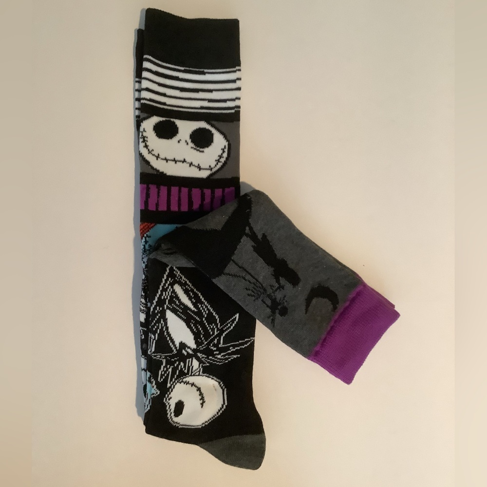 Nightmare Before Christmas Socks 2 Pairs New - Picture 3 of 4